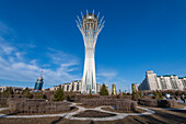 Baiterek-Aussichtsturm, Nur Sultan, ehemals Astana, Hauptstadt von Kasachstan, Zentralasien, Asien