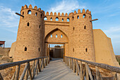 Entrance gate, Otrartobe settlement, Turkistan, Kazakhstan, Central Asia, Asia
