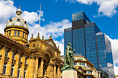 Old and modern architecture, Council House, Victoria Square, Birmingham, England, United Kingdom, Europe