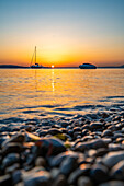 Sunrise over Palma, Mallorca, Balearic Islands, Spain, Mediterranean, Europe