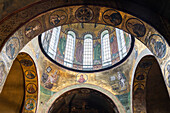 The interior of St. Sophia Cathedral's dome, UNESCO World Heritage Site, Kyiv (Kiev), Ukraine, Europe