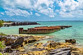 HM Floating Dockyard, in der Themse gebaut und 1869 nach Bermuda geschleppt, Bermuda, Atlantik, Mittelamerika