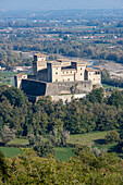 Torrechiara Castle, Torrechiara, Casatico Hills, Langhirano, Parma, Emilia Romagna, Italy, Europe