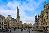 Famous Grand Place, UNESCO World Heritage Site, Brussels, Brabant, Belgium, Europe