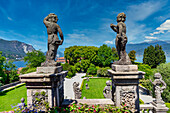 The gardens of Borromeo Palace, Isola Bella, Lake Maggiore, Verbania district, Piedmont, Italian Lakes, Italy, Europe