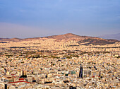 Blick vom Berg Lycabettus bei Sonnenaufgang, Athen, Attika, Griechenland, Europa
