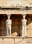 Die Veranda der Jungfrauen, Erechtheion, Akropolis, UNESCO-Welterbe, Athen, Attika, Griechenland, Europa