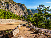 Antikes Stadion, Delphi, UNESCO-Welterbestätte, Phokis, Griechenland, Europa