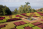Formaler Garten im Botanischen Garten in Funchal, Madeira, Portugal, Atlantik, Europa