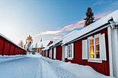 Old town of Gammelstad, UNESCO World Heritage Site, Lulea, Norrbotten, Norrland, Swedish Lapland, Sweden, Scandinavia, Europe