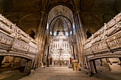Royal Pantheon, Poblet Abbey, UNESCO World Heritage Site, Catalonia, Spain, Europe
