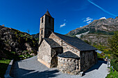 Romanische Kirche von San Joan de Boi, UNESCO-Welterbe, Vall de Boi, Katalonien, Spanien, Europa