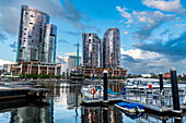 Geschäftstürme, Elizabeth Quay, Perth, Westaustralien, Australien, Pazifik