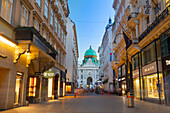 Kohlmarkt street and the Hofburg Palace, Innere Stadt District, UNESCO World Heritage Site, Vienna, Austria, Europe