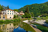 Bagni di Lucca, Fluss Lima, Toskana, Italien, Europa