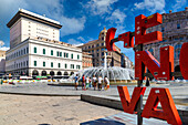 Piazza de Ferrari, Genua, Ligurien, Italien, Europa