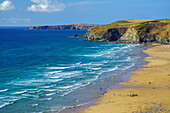 Watergate Beach, Newquay, Cornwall, England, United Kingdom, Europe