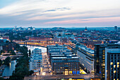 Cityscape at dusk