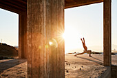 Man doing yoga