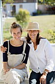 Portrait of mother and teenage daughter