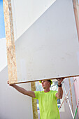Worker on building site
