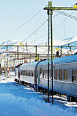 Train at winter