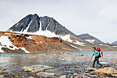 Woman hiking