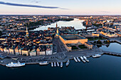 Luftaufnahme der Altstadt von Stockholm, Schweden