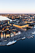 Aerial view of Stockholm old town, Sweden