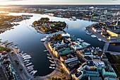 Aerial view of Nybroviken, Sweden