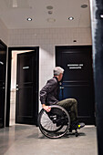 Man on wheelchair