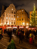 Crowded Christmas market