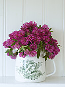 Purple wildflowers in vase