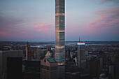 432 Park Avenue-Wolkenkratzer bei Sonnenuntergang, Manhattan, New York City, USA