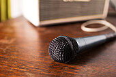 Microphone on table