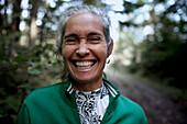 Portrait of mature woman laughing