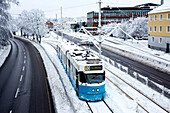 Tram in winter
