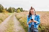 Woman using phone