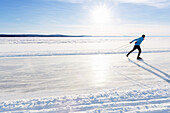 Langstreckenläufer auf dem Eis