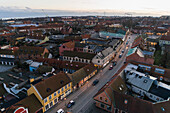 Aerial view of town