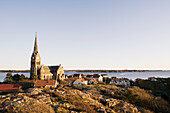 Church on coastline