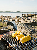 Maiskolben auf dem Grill