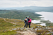 Family hiking