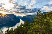 Blick auf Fjorde