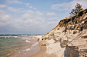 Sand cliffs at sea