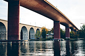 Bridges over river