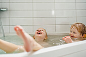 Children in bathtub