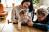 Parents with baby