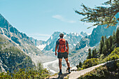 Wanderer in den Bergen