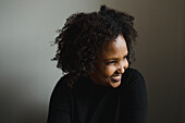 Portrait of woman looking away